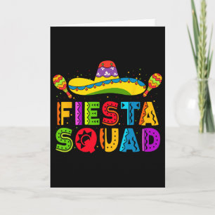 Fiesta Squad Cinco De Mayo Party Family Matching M Card