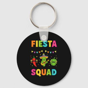 Fiesta squad cute cactus pepper bell pepper kids key ring