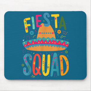 Fiesta squad family cinco de mayo  mouse pad