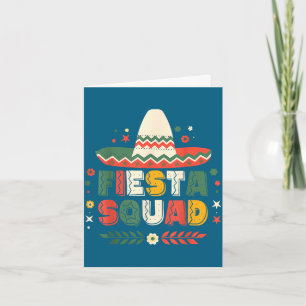 Fiesta squad family matching cinco de mayo card