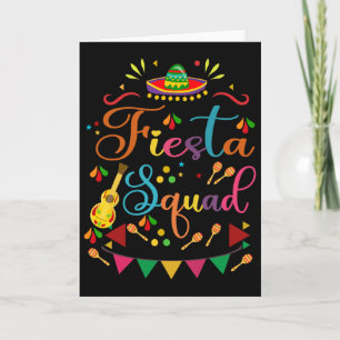 Fiesta Squad Family Matching Cinco De Mayo Men Wom Card