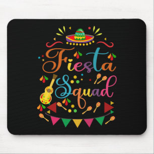 Fiesta Squad Family Matching Cinco De Mayo Men Wom Mouse Pad