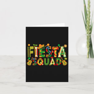 Fiesta Squad Family Matching Cinco De Mayo Party Card