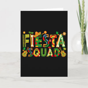 Fiesta Squad Family Matching Cinco De Mayo Party Card
