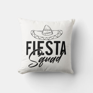 Fiesta Squad Fiesta Bachelorette Party Shirts, 1/3 Cushion