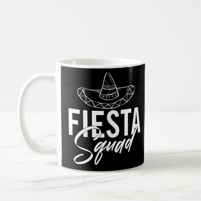 Fiesta Squad Fiesta Bachelorette Party Shirts, 2/3 Coffee Mug (Left)