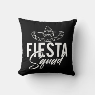 Fiesta Squad Fiesta Bachelorette Party Shirts, 2/3 Cushion