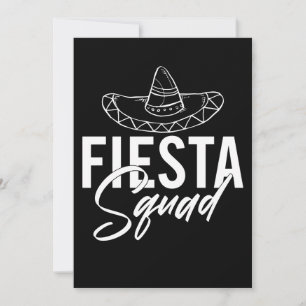 Fiesta Squad Fiesta Bachelorette Party Shirts, 2/3 Thank You Card