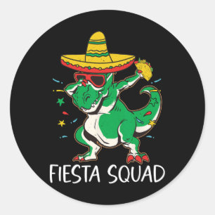 Fiesta Squad For Boy Mexican Party Cinco De Mayo Classic Round Sticker