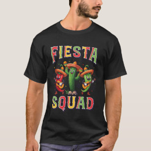 Fiesta Squad Funny Cinco De Mayo Mexican Family Ma T-Shirt