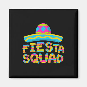 Fiesta Squad Funny Cinco De Mayo Mexican Party 5 D Magnet