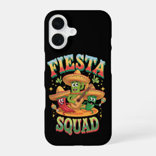 Fiesta Squad Funny Cinco De Mayo Mexican Party iPhone 16 Case