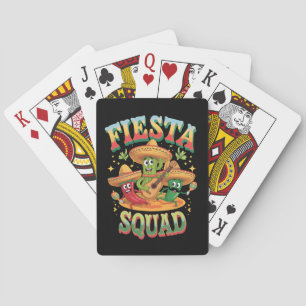 Fiesta Squad Funny Cinco De Mayo Mexican Party Playing Cards