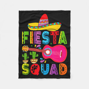 Fiesta squad matching cinco de mayo family party  fleece blanket