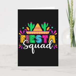 Fiesta Squad Mexican Party Cinco De Mayo  Card