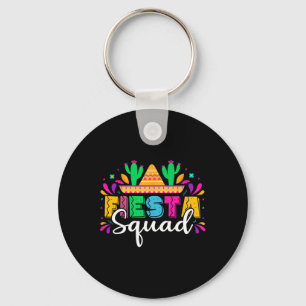 Fiesta Squad Mexican Party Cinco De Mayo  Key Ring