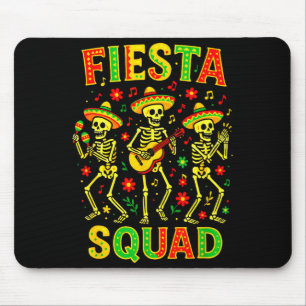 Fiesta Squad - Mexican Skeleton Cinco Mayo  Mouse Pad