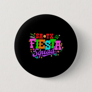 Fiesta Squad San Antonio Texas Cinco De Mayo Lets 6 Cm Round Badge