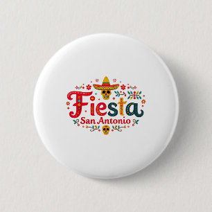 Fiesta Squad San Antonio Texas Cinco De Mayo Lets  6 Cm Round Badge