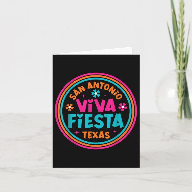 Fiesta Squad San Antonio Texas Cinco De Mayo Lets  Card (Front)