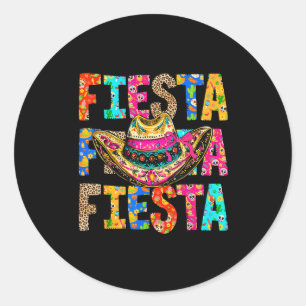 Fiesta Squad San Antonio Texas Cinco De Mayo Lets Classic Round Sticker