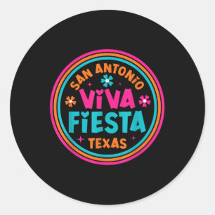 Fiesta Squad San Antonio Texas Cinco De Mayo Lets  Classic Round Sticker