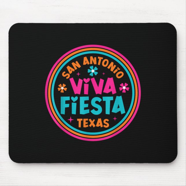 Fiesta Squad San Antonio Texas Cinco De Mayo Lets  Mouse Pad (Front)