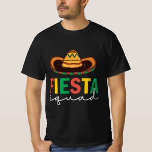Fiesta Squad Sombrero Design T-Shirt