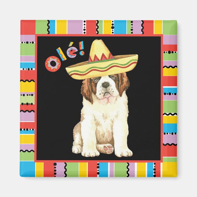 Fiesta St Bernard Magnet (Front)