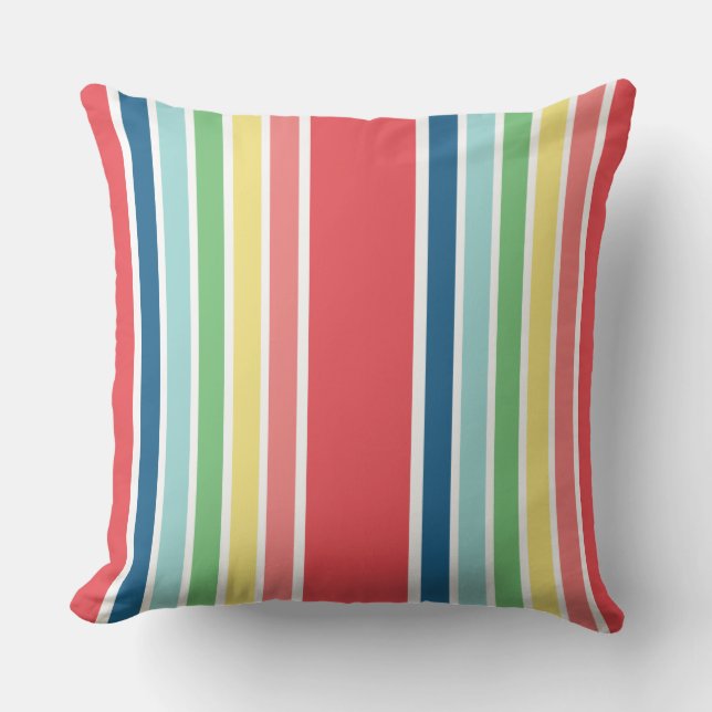 Fiesta Striped Double Sided Cushion (Front)