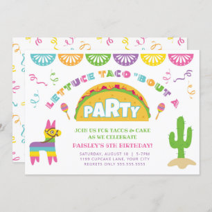 Fiesta Taco Birthday Party Invitation