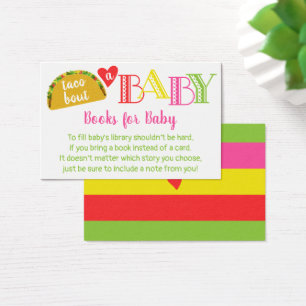 Fiesta Taco Bout a Baby Girl Shower Bring a Book