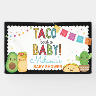Fiesta Taco Bout' A Baby Mexican Baby Shower Banner