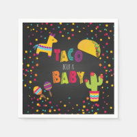 Fiesta Taco Bout a Baby Napkin - Baby Shower