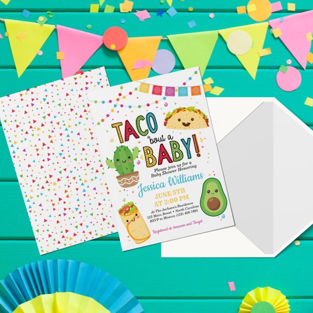 Fiesta Taco Bout A Baby Shower Invitation (Creator Uploaded)