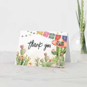 Fiesta Taco 'Bout Baby Shower  Thank You Card
