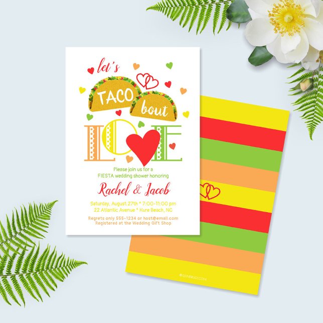 Fiesta Taco Bout Love Bridal Shower Invitation (Creator Uploaded)