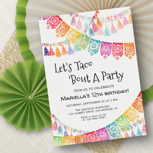 Fiesta Taco Bout Party Birthday Invitation