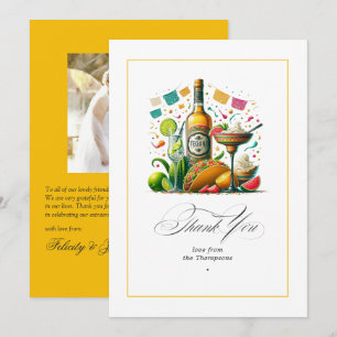 Fiesta Tacos and Tequila Thank You Card