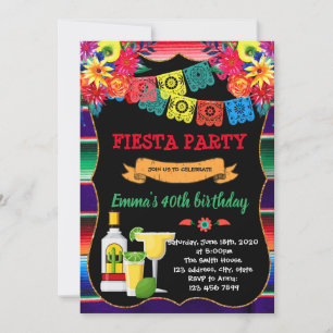 Fiesta tequila invitation