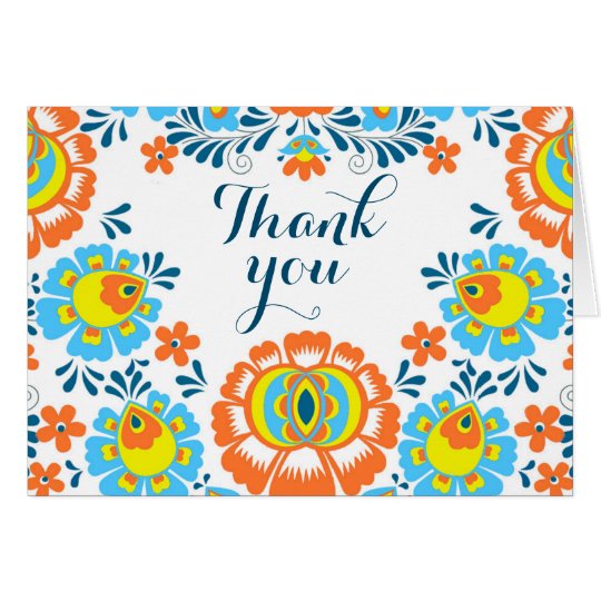Fiesta Thank You Card