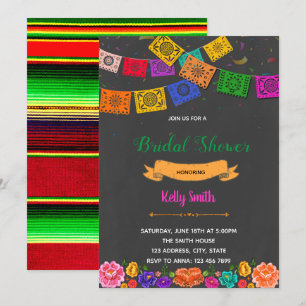 Fiesta theme party invitation
