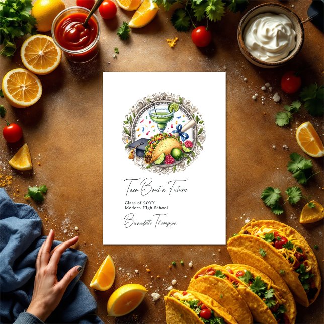 Fiesta Theme Taco ‘Bout a Future Graduation Photo Announcement (Fiesta Theme Taco ‘Bout a Future Graduation Photo Announcement)