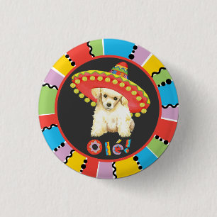 Fiesta Toy Poodle 3 Cm Round Badge