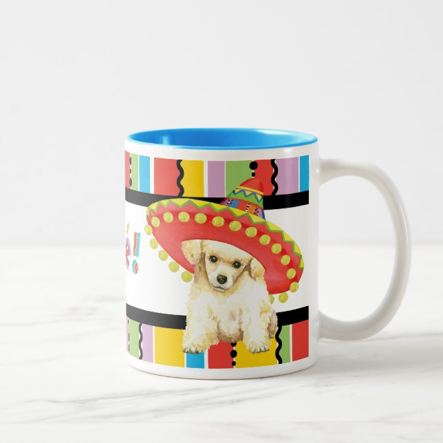 Fiesta Toy Poodle Two-Tone Coffee Mug (Right)