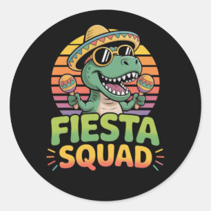 Fiesta Vibes Cinco de Mayo – Celebrate Mexican Classic Round Sticker