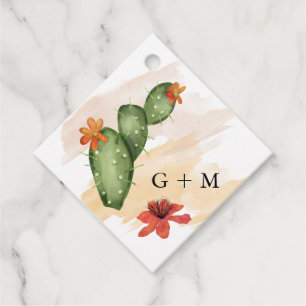 Fiesta Watercolor Bridal Shower Favour Tags