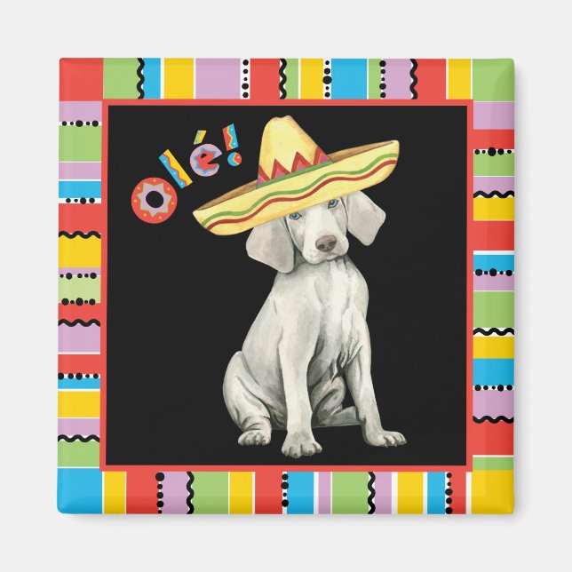 Fiesta Weimaraner Magnet (Front)