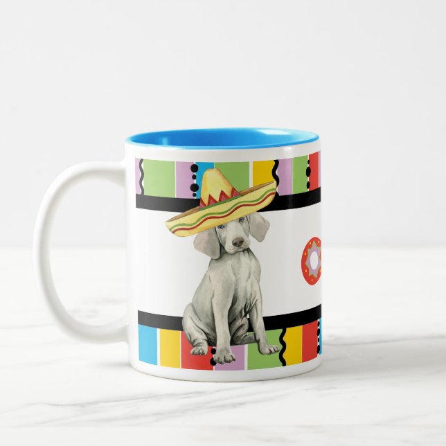 Fiesta Weimaraner Two-Tone Coffee Mug (Left)
