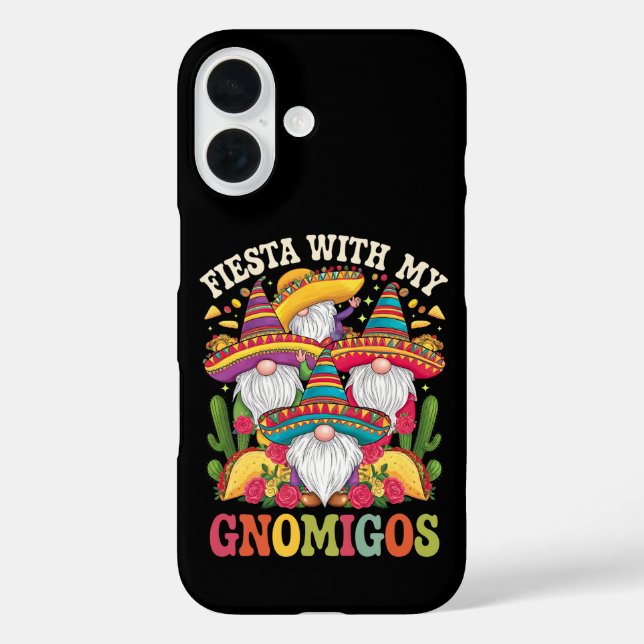 Fiesta With My Gnomigos Gnome Cinco De Mayo Case-Mate iPhone Case (Back)